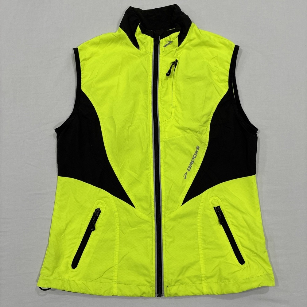 Brooks Shelter Technology‎ Running Vest Women's M High Visibility Neon Yellow